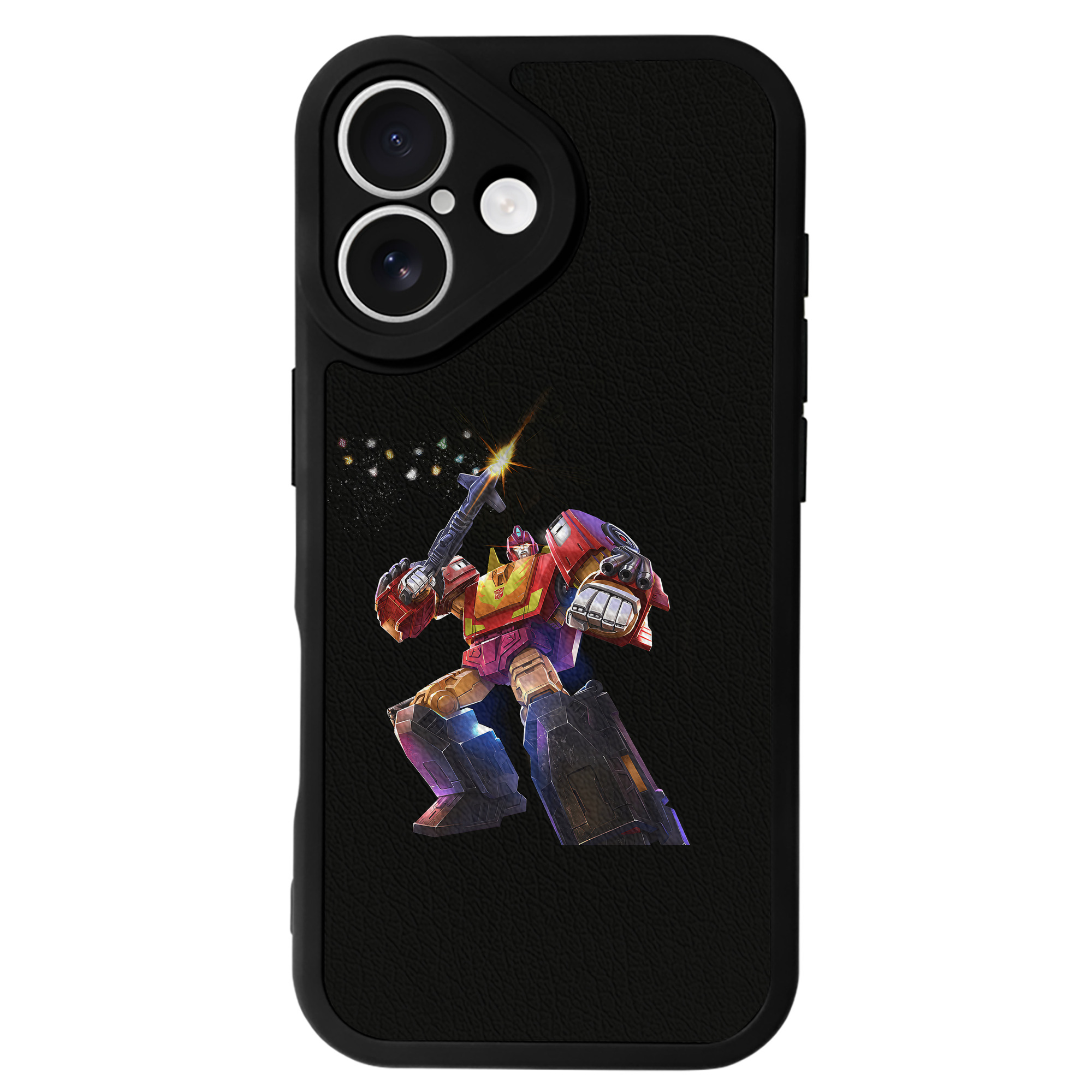 （画像用） Transformers トランスフォーマー 【iPhone 16シリーズ対応】シリコンスマホケース（レザー調） 材質：シリコン